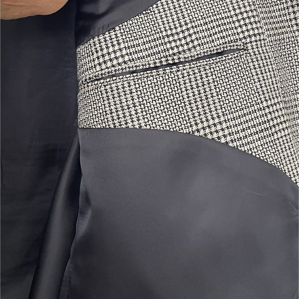 Petrocelli Brown/Beige‎ TWEED Mens HOUNDSTOOTH silk wool sport coat - XXL, 48 - Picture 6 of 11